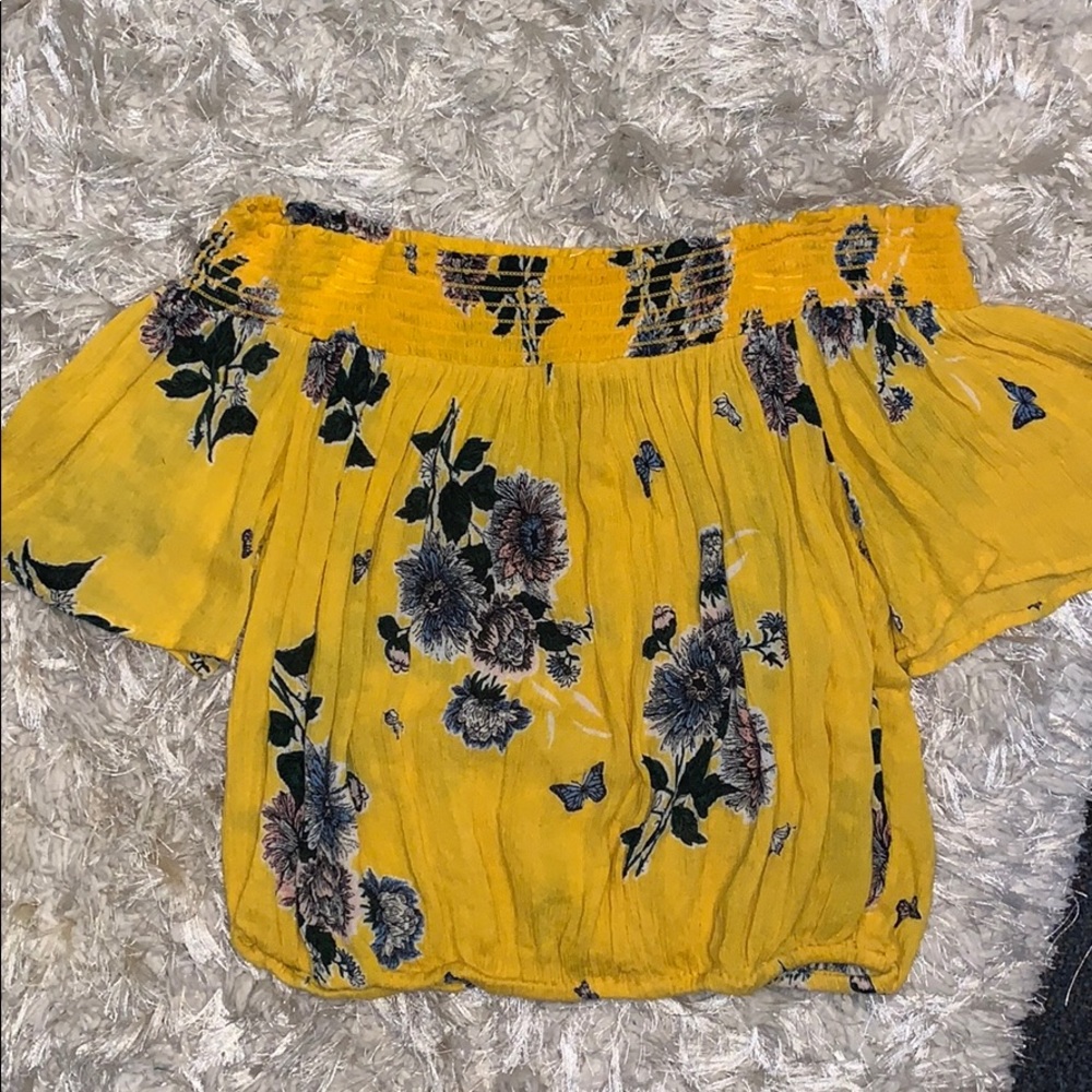Juniors size medium off the shoulder shirt